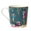 Porcelain mug with 22k gold Winter magic - Sleigh with rabbits 340 ml