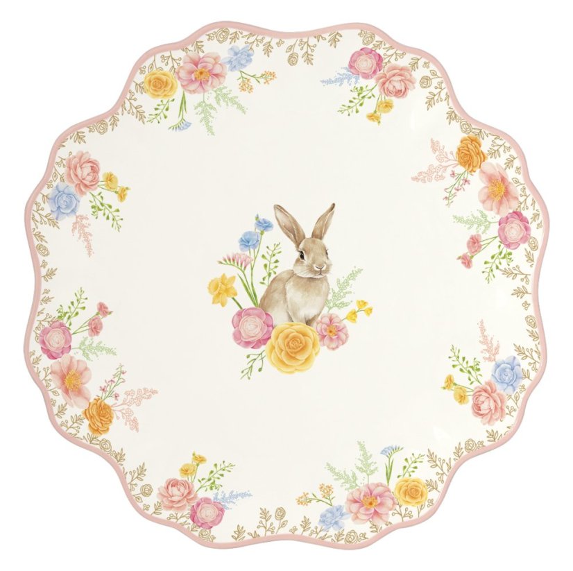 Porzellanset mit 2 Tellern Osterhase