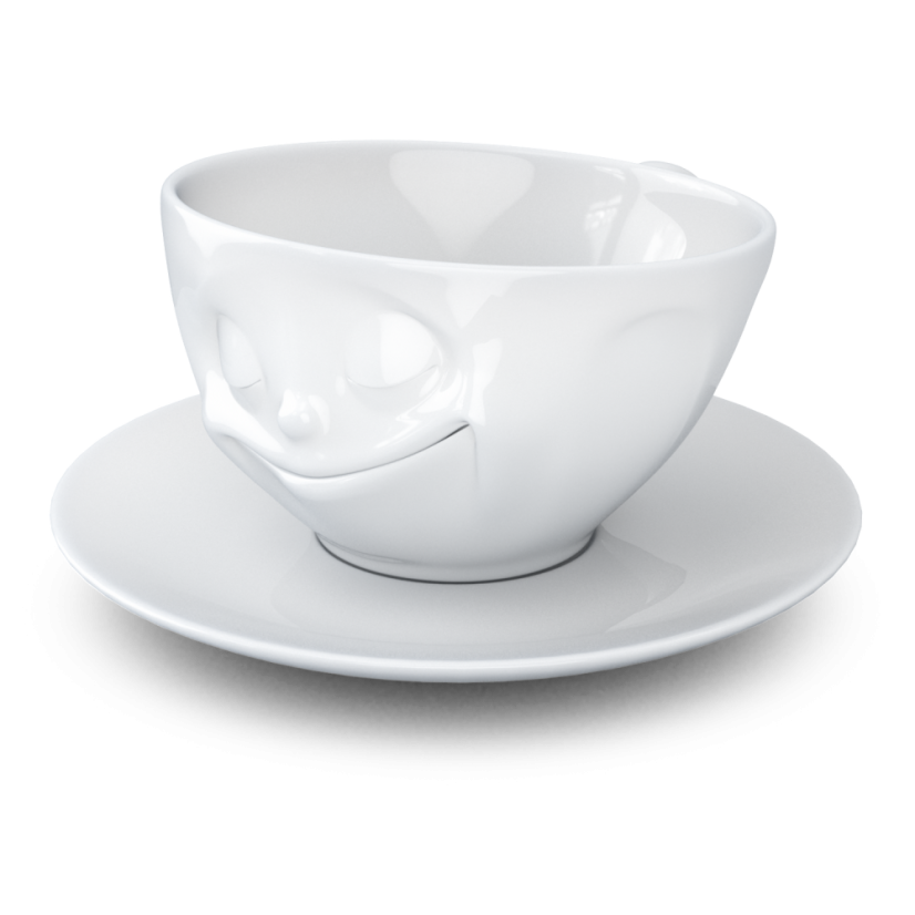 Hrnek na espresso s uchem "Zmatený", 80 ml