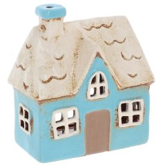 Ceramic candle holder House 15 cm