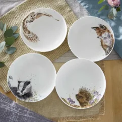Sada porcelánových misek Lesní zvířata 4 ks