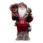 Vánoční dekorace Santa v červeném svetru 30 cm