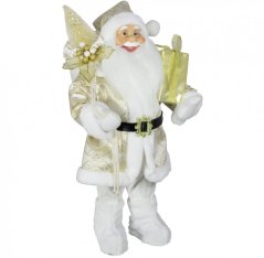 Vianočné dekorácie Santa v zlatom kabátiku 60 cm