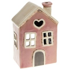 Ceramic candle holder House 15 cm