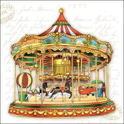 Christmas paper napkins Carousel vintage 20 pcs