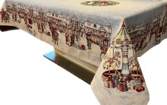 Vianočný obrus Vianočný kolotoč