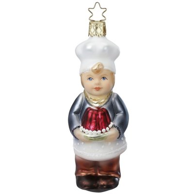 Baumschmuck aus Glas Einen Kuchen backen