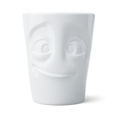 Large mug with handle "Ready", 500 ml