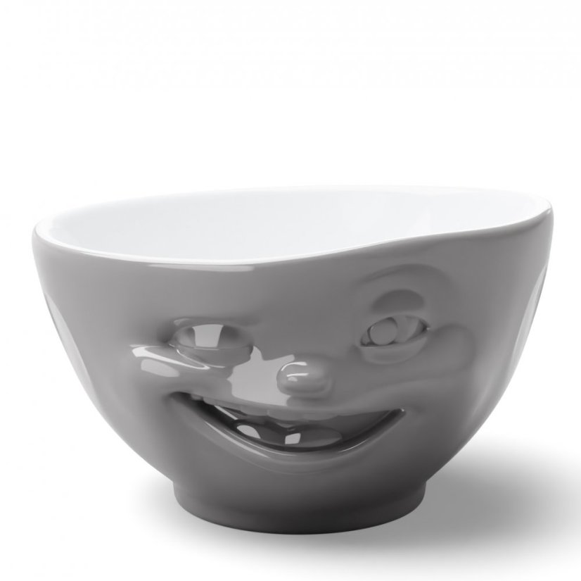Bowl "Winking" in grey, 500 ml