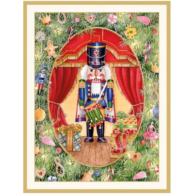 Christmas card Nutcracker 12 x 15 cm