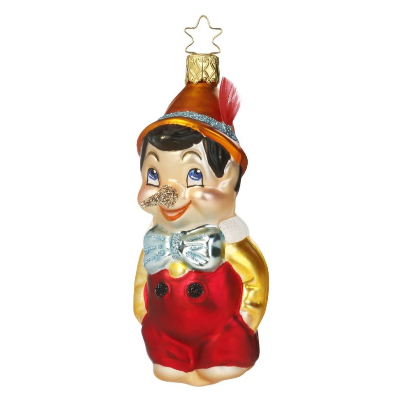 Sběratelská skleněná ozdoba na stromeček Pinocchio