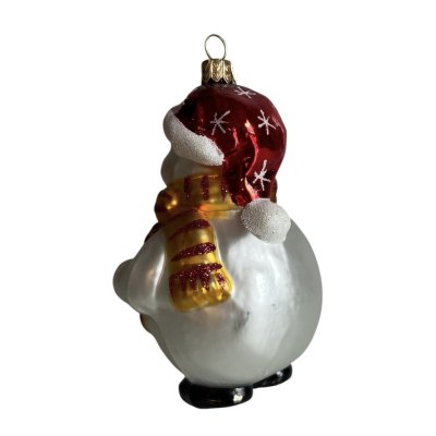 Collectible glass ornament for tree Snowman