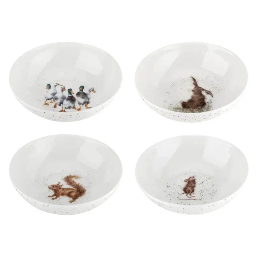 Sada porcelánových misek Venkovská zvířata 4 ks