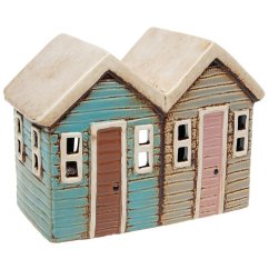 Keramický svícen Domek 14 cm