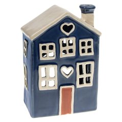 Ceramic candle holder House 18 cm