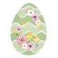 Porcelain serving plate Easter egg green