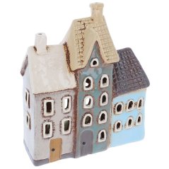 Ceramic candle holder House 20 cm