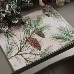 Tapestry christmas placemat with motif Pinecones 35x45 cm