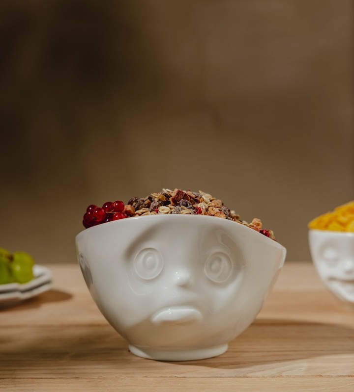 Bowl "Sad" in white, 500 ml