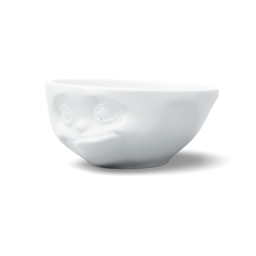 Bowl "Licking" in white, 350 ml