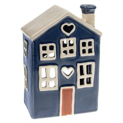 Ceramic candle holder House 18 cm