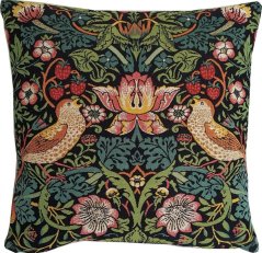 Gobelínový poťah na vankúš  Zlodej jahôd, William Morris 45x45 cm