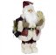 Christmas decoration Santa with bag and teddy bear 45 cm