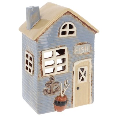 Ceramic candle holder House 22 cm