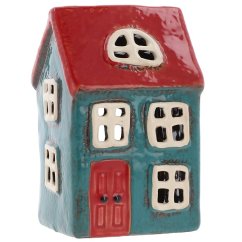 Ceramic candle holder House 14 cm