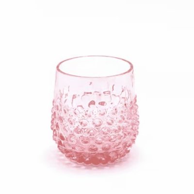 Satz mundgeblasene Gläser 4 Stück Rosa 200 ml