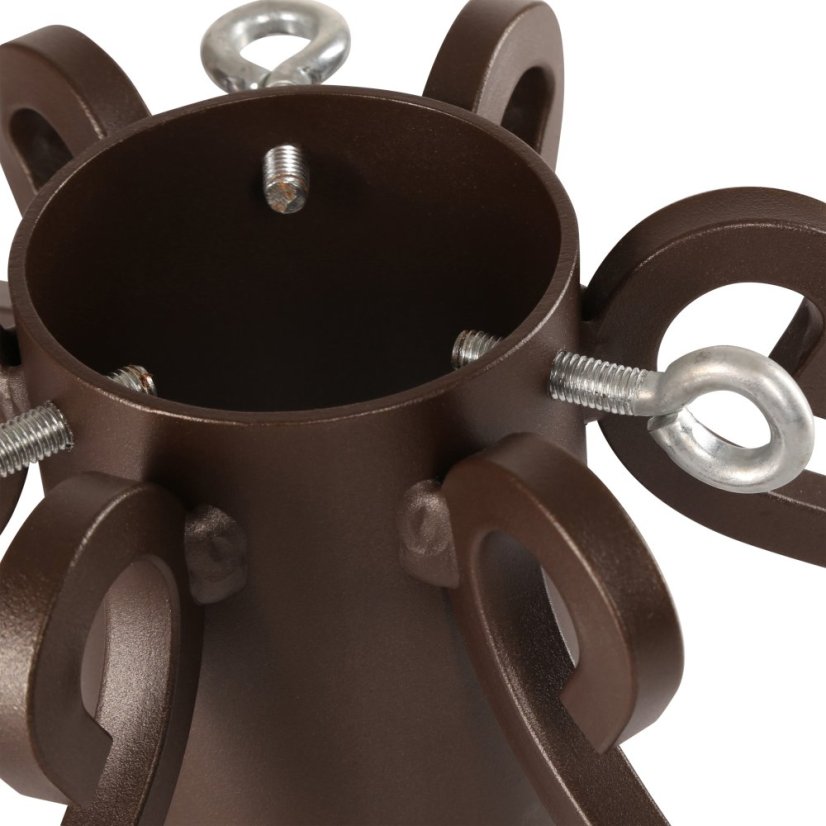 Kovový stojan na stromek 60 cm, hnědá