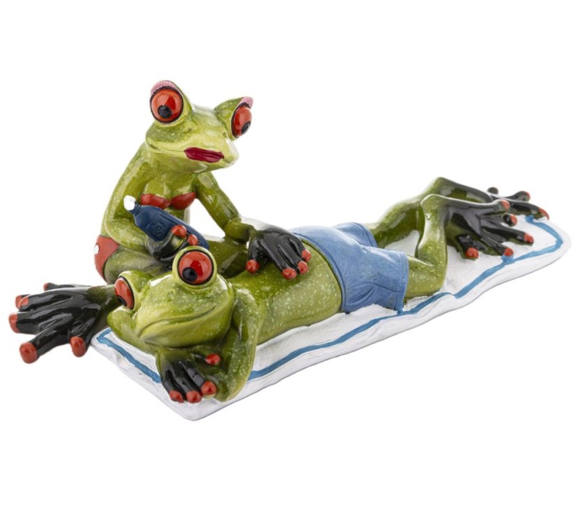 Soška Žaby na pláží