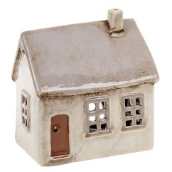 Keramický svietnik Domček 12 cm