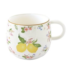 Porzellanbecher Zitronen 400 ml