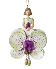 Dekoratívna závesná figúrka Kvetina dievča Orchidey