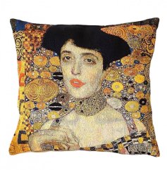 Gobelínový povlak na polštář Zlatá Adele, Gustav Klimt 45x45 cm