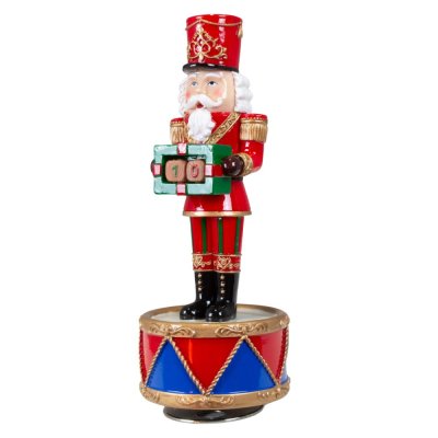Nutcracker toy box with calendar 21 cm