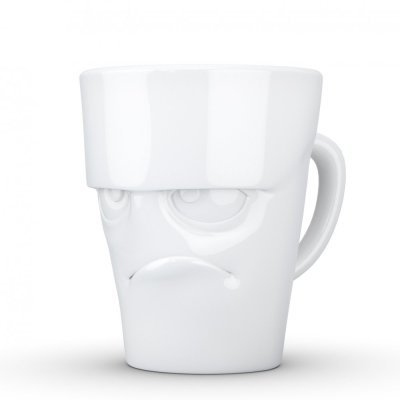Mug with handle "Angry", 350 ml