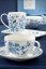 Porzellanset mit 2 Tellern Blaue Blumen