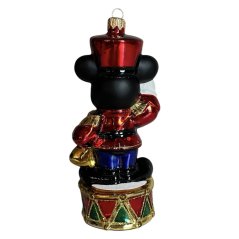 Sběratelská skleněná ozdoba na stromeček Vánoční myška