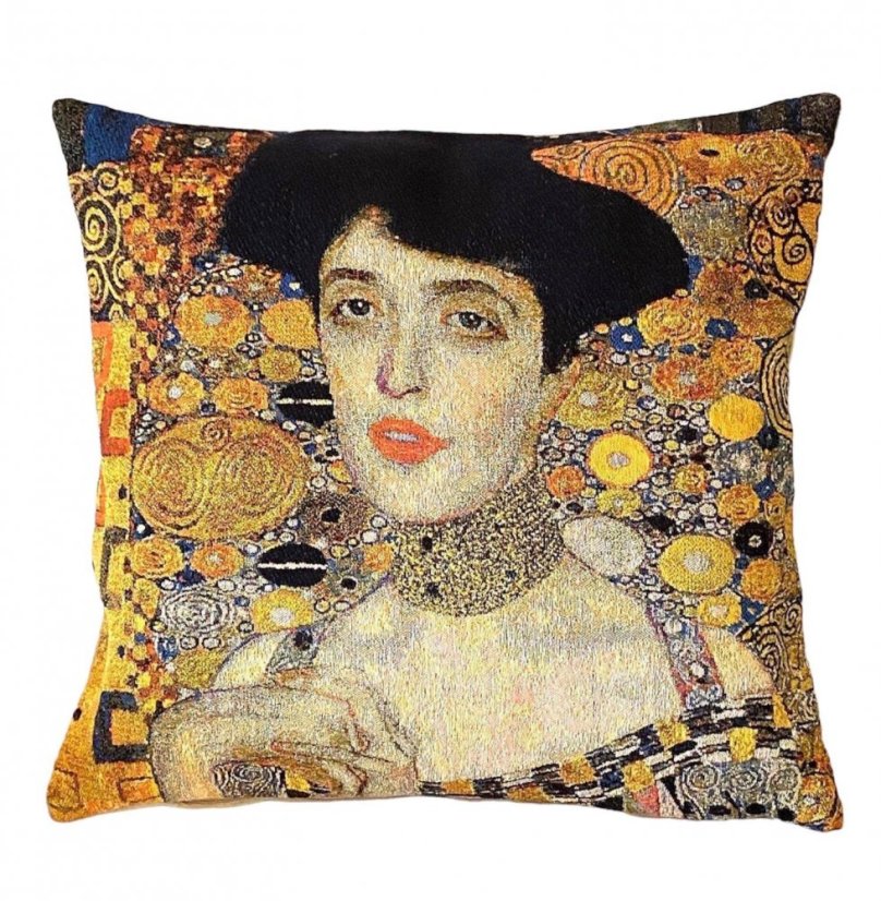 Gobelínový povlak na polštář Zlatá Adele, Gustav Klimt 45x45 cm