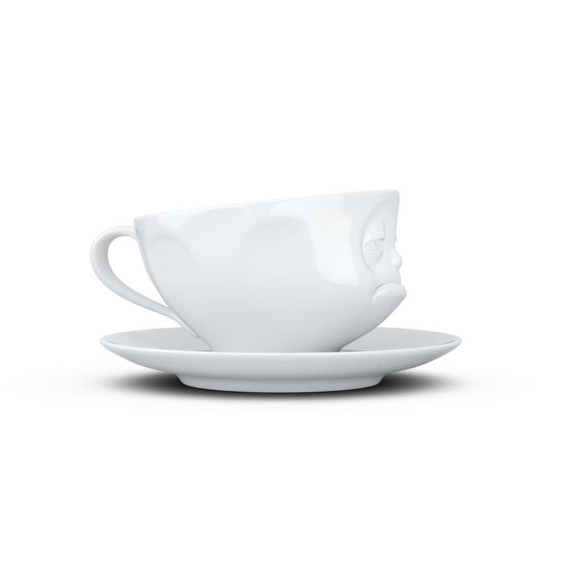 Coffee cup "Bored" in white, 200 ml