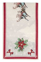 Tapestry Christmas runner with Santa motif 45x140 cm