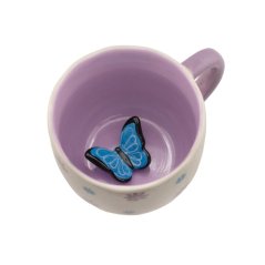 Keramický hrnček s prekvapením Butterfly