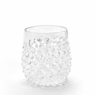 Sada ručně foukaných sklenic 4 ks Čírá 200 ml