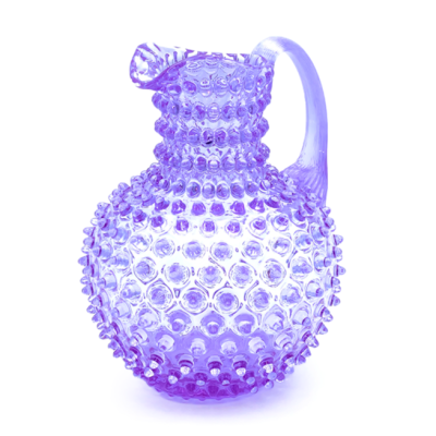 Ručne fúkaný sklenený džbán Purple 2 litre