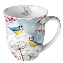Porcelánový vianočný hrnček Magpies 400 ml
