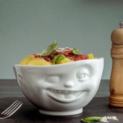 Bowl "Winking" in white, 500 ml