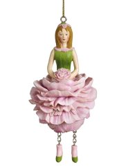 Dekorativní závěsná figurka Květinová dívka Pivoňka