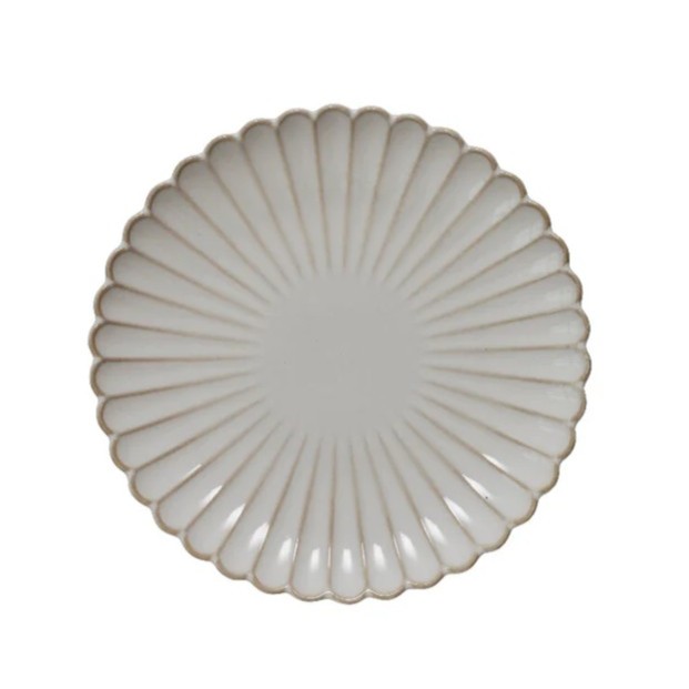 Porcelánový dezertní talíř Chryzantéma béžový 20 cm